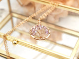 Gold Alexandrite Tree of Life Crystal Necklace (June)